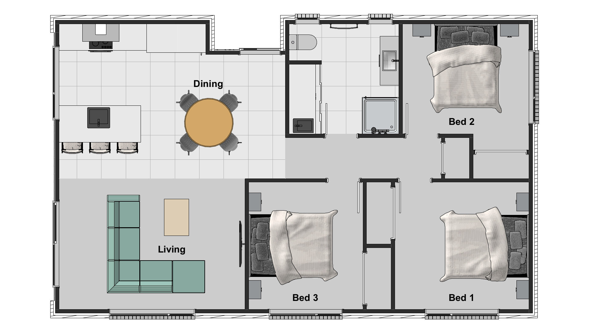 THREE-BEDROOM---Plan