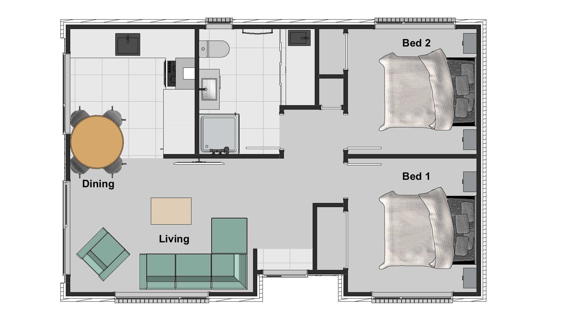 TWO-BEDROOM---Plan